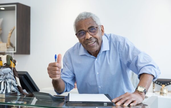 Older business owner