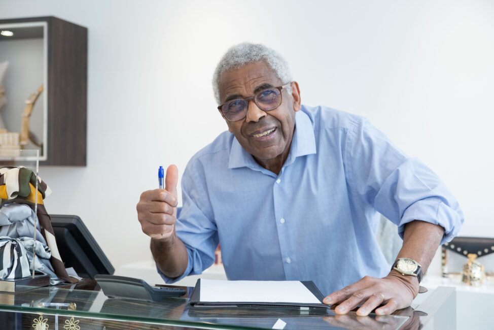 Older business owner