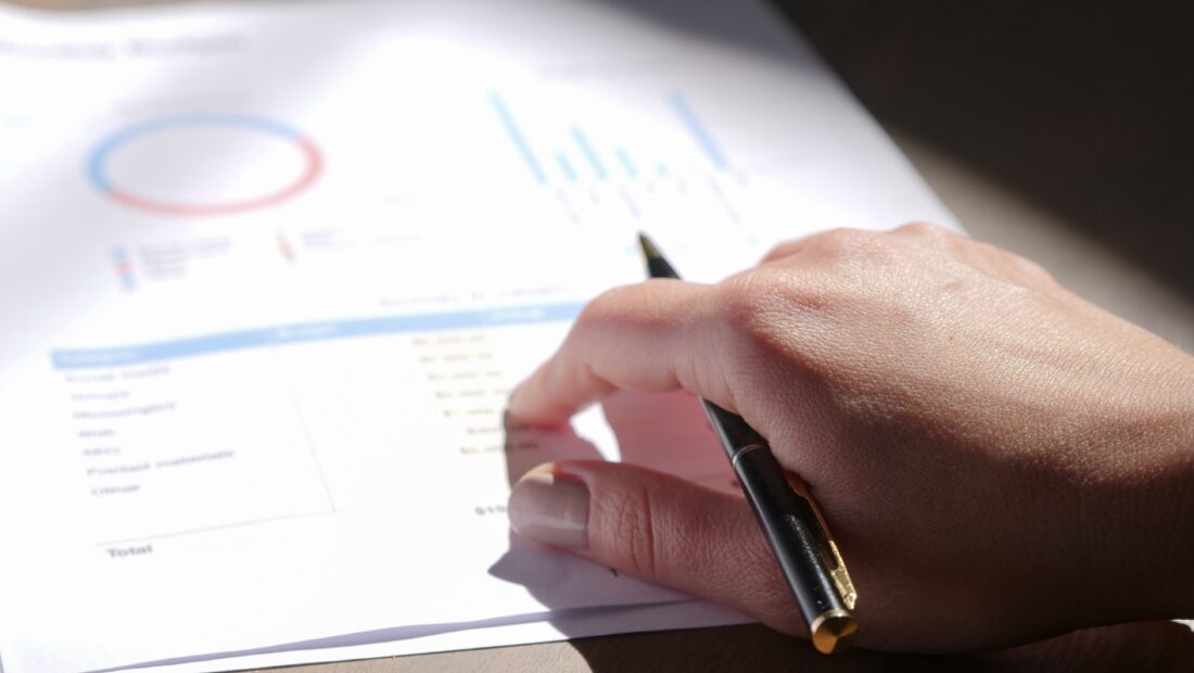 Business planning - charts and plans printed