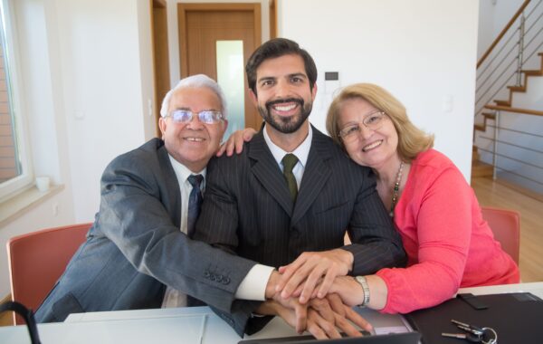 Family business - parents with son
